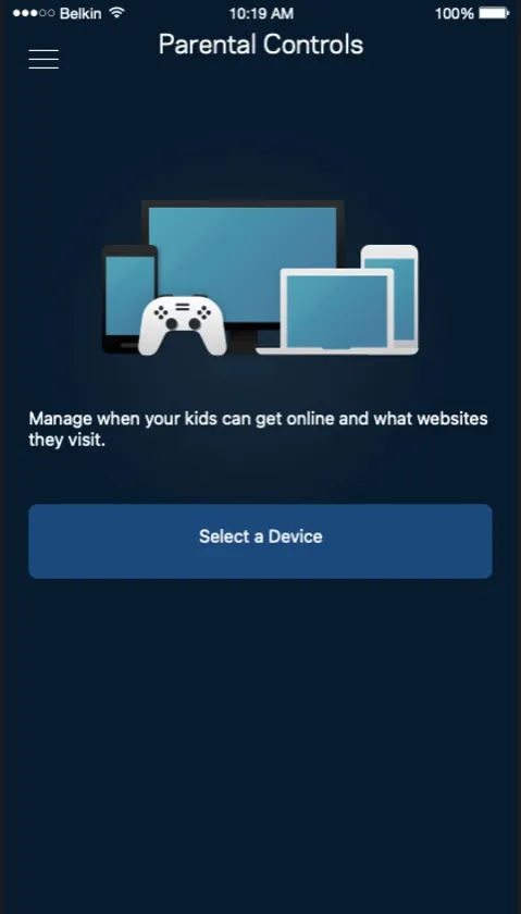 Linksys Smart Wifi app screen 4