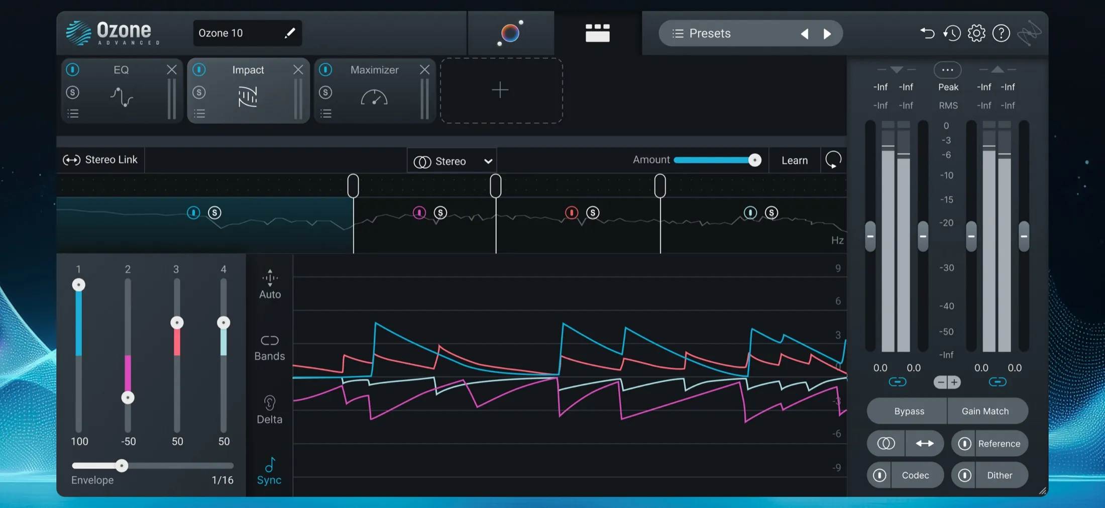 Ozone interface, close up