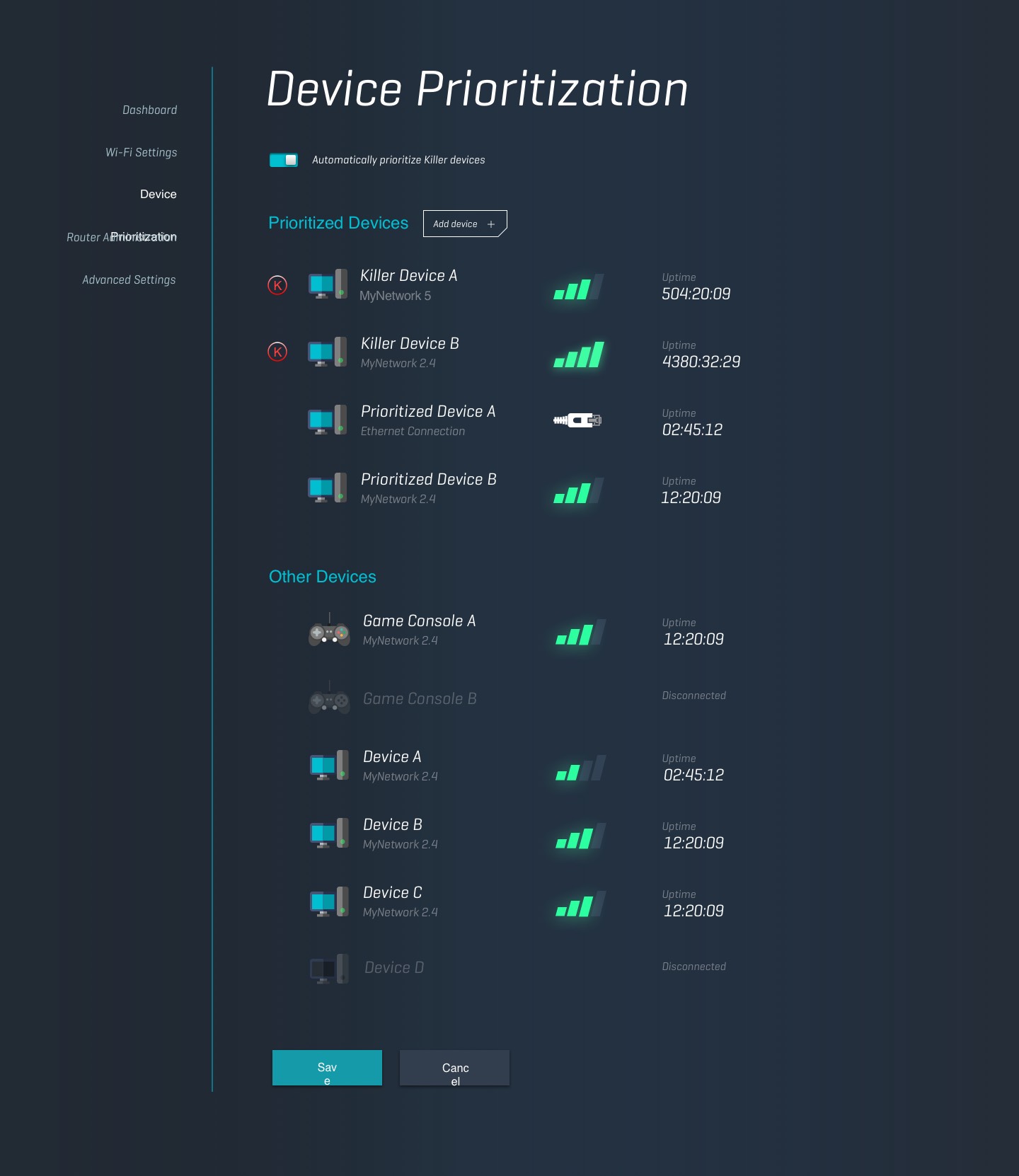 Device-Prioritization