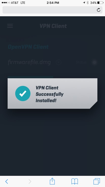 VPN-Client-installed-success